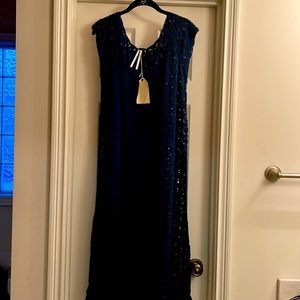 Knit lace, lined dress